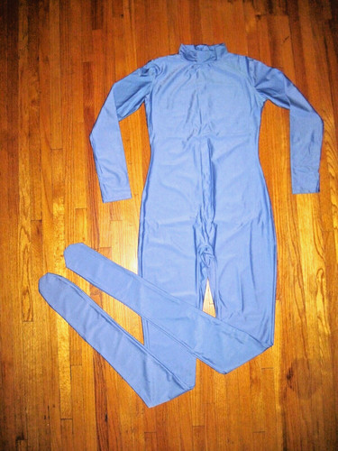 Plus size shiny blue long - shiny,